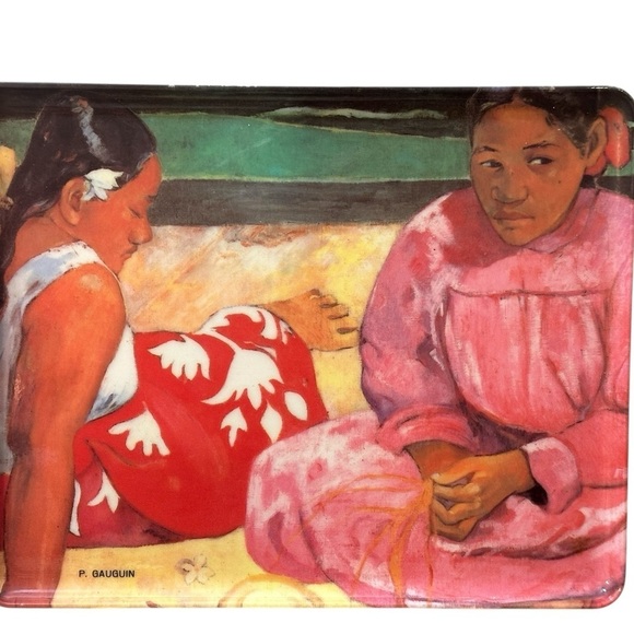 P. Gauguin "Tahitian Women on the Beach" (1891).  12 x 9.5”. Melamine Tray Italy - Picture 7 of 9